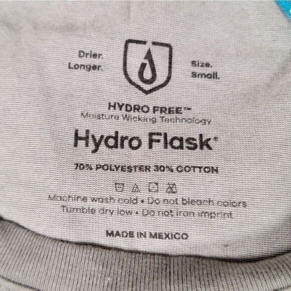 HydroāFlaskāMen'sĀ LongāSleeveāLogoāT-shirtāSzāS - Picture 2 of 4